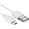 Hamlet Cavo da USB Tipo A maschio a Micro USB Tipo B maschio da 1,5 m bianco