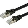 Itb Value FTP Cat.6 Flat Network Cable, black 1 m Nero cavo di rete