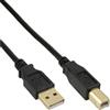 Inline Cavo InLine USB 2.0, Type A a Type B M/M nero, Pin dorati, 10m [34550S]