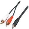 Lindy Cavo Lindy 3,5mm a 2xRCA M/M 2m [35681]