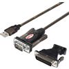 Unitek Adattatore Unitek Y-105A USB a Serial + Adattore DB9(Femmina)/DB25(Maschio) 1,5m [Y-105A]