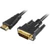 Sharkoon Cavo Sharkoon HDMI -> DVI-D (24+1) M/M nero 5,0m [4044951015238]