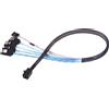 Silverstone Cavo Silverstone SST-CPS05 Mini-SAS a SATA 7-Pin, 50 cm
