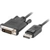 Lanberg Cavo Lanberg USB-A a DVI-D M/M, 1,8m, nero [CA-DPDV-10CU-0018-BK]