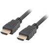 Lanberg Cavo Lanberg HDMI M/M V2.0, CCS, 1m nero [CA-HDMI-11CC-0010-BK]