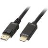 LINDY DisplayPort / HDMI Cavo di collegamento [1x Spina DisplayPort - 1x Spina HDMI] 5 m Nero [36924]