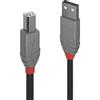 LINDY USB 2.0 Cavo di collegamento [1x Spina A USB 2.0 - 1x Spina B USB 2.0] 7.5 m Nero [36676]