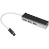 Link Adattatore Link USB C M a Connettore RJ45 e HUB 3 Porte USB 2.0 [LKADAT127]