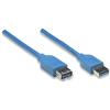 Manhattan Cavo Manhattan USB 3.0 SuperSpeed A/A M/F 1m