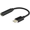 SAVIO Adattatore audio Savio AK-35/B Usb-C Mini Jack 3.5mm Nero [AK-35/B]