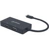 Manhattan Adattatore Manatthan A/V USB-C 3-in-1 Multiporta