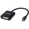 Manhattan Adattatore Manhattan Mini DisplayPort M a DVI F 15cm 4K Nero