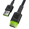 Green Cell Cavo Green Cell Ray USB-C 120cm con luce verde [KABGC06]