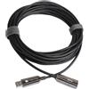 Techly Cavo USB 3.0 SuperSpeed AOC in Fibra Ottica USB A M/F 50m Nero