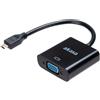 Akasa Adattatore Akasa micro HDMI M Vga 15cm Nero [AK-CBHD21-15BK]