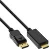 Inline Cavo InLine DisplayPort a HDMI 5m nero [17185I]