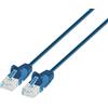 Intellinet Cavo di rete Patch Intellinet Cat6 UTP Slim 1m Blu