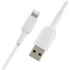 Belkin Cavo Belkin ric./sinc. Lightning 2m, PVC, bianco, cert. mfi [CAA001bt2MWH]