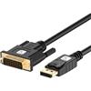 Techly Cavo Techly DisplayPort Maschio a DVI Maschio Passivo 3m Nero