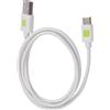Techly Cavo Techly USB A Maschio 2.0 / USB-C™ Maschio 1m Bianco
