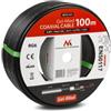 MACLEAN Cavo coassiale Maclean MCTV-477 100m Nero [MCTV-477]