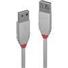 Lindy Cavo Lindy 0,5M USB 2.0 KABEL AM / AF, COOL GREY [36711]