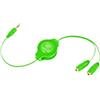 RETRAK Cavo jack Retrak splitter Verde [EUCABLESPLGN]