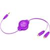 RETRAK Cavo jack Retrak splitter Viola [EUCABLESPLRL]