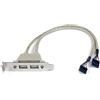 Startech.com Adattatore Piastra Startech.com Slot Usb A [USBPLATELP]
