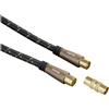 Hama Cavo antenna Hama M/F con adattatore M/M, 120 dB, TPE 3 metri