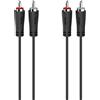 Hama Cavo rca Hama 2 RCA M/2 RCA M, 5 metri, nero