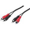 NUOVA VIDEOSUONO Cavo audio Nuova Videosuonospine RCA maschio + 2 prese RCA femmina - 1.5m Nero