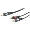 NUOVA VIDEOSUONO Cavo Nuova Videosuono 3.5mm-2xRCA 1.5m M-M Nero