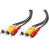 NUOVA VIDEOSUONO Cavo audio e video Nuova Videosuono 3RCAx3RCA Nero/Rosso/Giallo