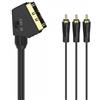 Hama Cavo video Hama spina Scart 3 spine 1.5 m 205156