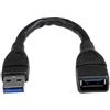 Startech.com Cavo prolunga Startech.com usb 3.0 15cm [USB3EXT6INBK]