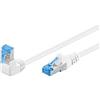 Goobay Cavo di rete goobay Patch Cat6A S/FTP 90 grade 0.50m angolo Bianco [51563]