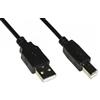 Link Cavo Usb 2.0 link connettori a - b in rame 3m nero [LKCUSB3N]