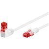 Goobay Cavo di rete Goobay Patch connettore angolato Cat.6 90Ã?Â° CCA UTP 10m Bianco