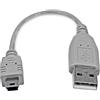 Startech.com Cavo mini usb Startech 2.0 A / mini B 15cm Bianco [USB2HABM6IN]