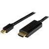 Startech.com Cavo Mini DisplayPort Startech Mdp / Hdmi 1m 4k Nero [MDP2HDMM1MB]