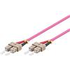 WP EUROPE Cavo fibra ottica Wp Eupope 2 fibre 50/125 OM4 SCD/SCD 2m Viola [WPC-FP4-5SCSC-020]