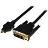 Startech.com Cavo Startech micro Hdmi / Dvi-D m / m 1m Nero [HDDDVIMM1M]