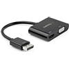Startech.com Adattatore Startech DisplayPort Hdmi / Vga 4k 60Hz Nero [DP2VGAHD20]