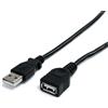 Startech.com Cavo prolunga StarTech.com USB 2.0 con ferrite A maschio A Femmina 2m Nero USB A Nero