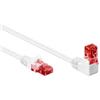 Goobay Cavo di rete patch Goobay Cat.6 U/UTP 1m Angolato Bianco [51522]