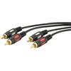 NUOVA VIDEOSUONO Cavo di collegamento Audio Nuova videosuono 2 x RCA 1,5m Nero