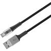 Goobay Cavo usb Goobay micro USB2.0 A M/MicroB M 1m nero/argento