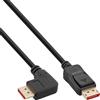 Inline Cavo Displayport InLine destra 8k 2m Nero