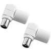 NUOVA VIDEOSUONO Spine per cavo nuova Videosuono 9/41 coppia 9.5 mm angolati a 90Â° Bianco